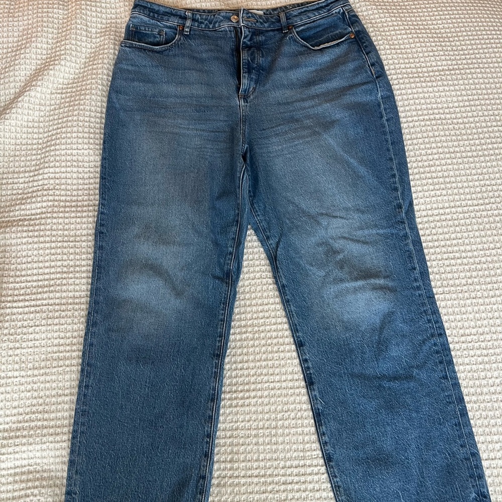 LOFT Women's Straight Leg Jeans in Classic Blue
